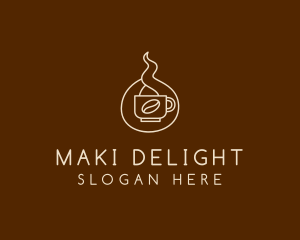 Hot Coffee Cafe  logo design