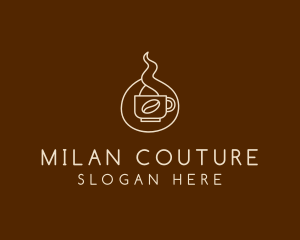 Hot Coffee Cafe  logo design