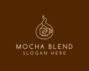 Mocha - Hot Coffee Cafe logo design