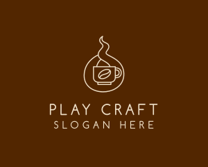 Hot Coffee Cafe  logo design