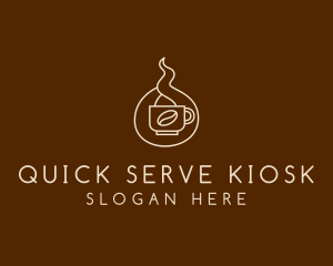 Hot Coffee Cafe  logo design