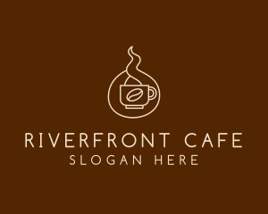 Hot Coffee Cafe  logo design