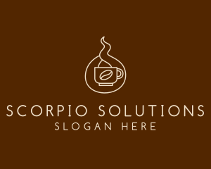 Hot Coffee Cafe  logo design