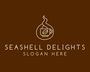 Hot Coffee Cafe  logo design