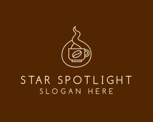 Hot Coffee Cafe  logo design