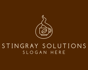 Hot Coffee Cafe  logo design