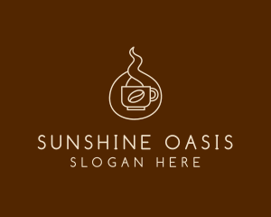 Hot Coffee Cafe  logo design