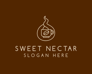 Hot Coffee Cafe  logo design