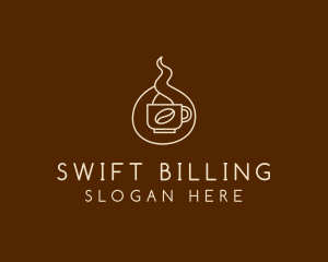 Hot Coffee Cafe  logo design