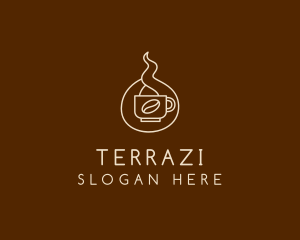 Hot Coffee Cafe  logo design