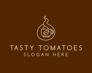 Hot Coffee Cafe  logo design