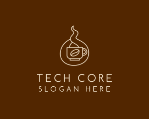 Hot Coffee Cafe  logo design