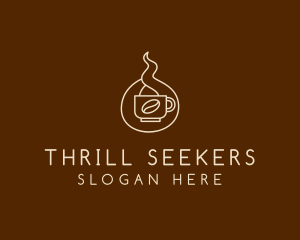 Hot Coffee Cafe  logo design