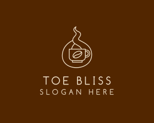 Hot Coffee Cafe  logo design