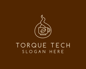 Hot Coffee Cafe  logo design