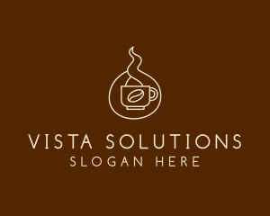 Hot Coffee Cafe  logo design