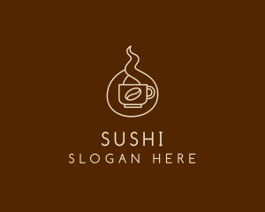 Hot Coffee Cafe  logo design