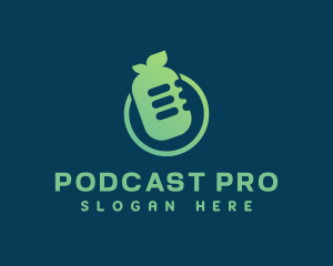 Podcaster - Fresh Fruit Podcast logo design