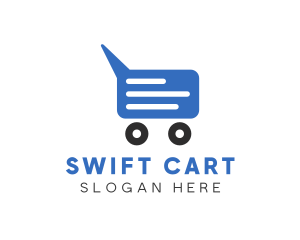 Chat Shopping Cart logo design