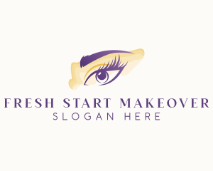 Makeover - Cosmetics Eye Eyelashes logo design