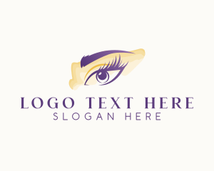 Beauty Vlogger - Cosmetics Eye Eyelashes logo design