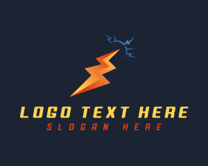 Electricity - Lightning Electric Current logo design