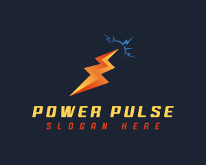 Wattage - Lightning Electric Current logo design