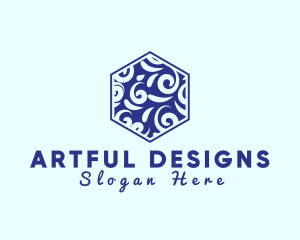 Hexagon Ceramic Tile logo design