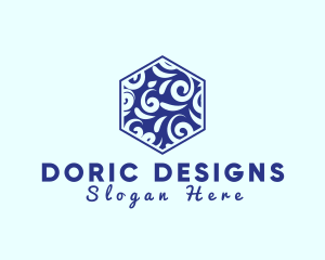 Hexagon Ceramic Tile logo design