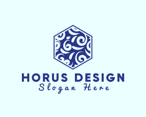 Hexagon Ceramic Tile logo design