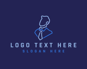 Recruitment - Professional Businessman Employee logo design