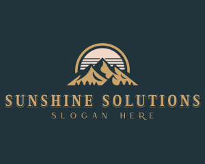 Mountain Trekking Adventure Logo