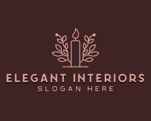 Spa Candle Decoration logo design