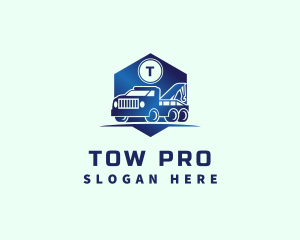 Tow Truck Vehicle logo design