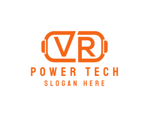 Cyber VR Tech Goggles logo design