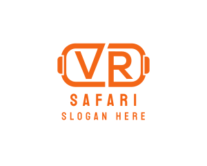 4d - Cyber VR Tech Goggles logo design