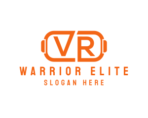 Virtual Reality - Cyber VR Tech Goggles logo design