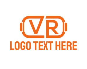 Augmented Reality - Orange VR Tech logo design
