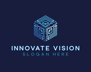 Technology Cube Startup logo design