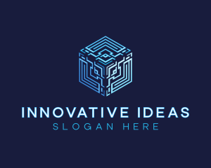 Technology Cube Startup logo design