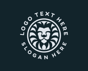 Mane - Circle Lion Safari logo design