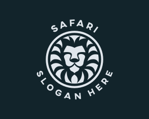 Circle Lion Safari logo design