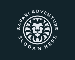 Circle Lion Safari logo design