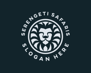 Circle Lion Safari logo design