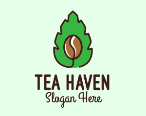 Herbal Coffee Bean logo design