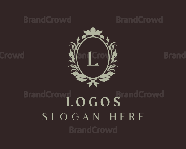 Organic Wreath Frame Logo