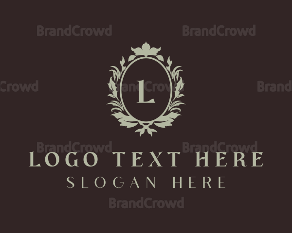 Organic Wreath Frame Logo