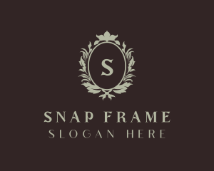 Organic Wreath Frame  logo design