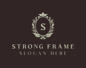 Organic Wreath Frame  logo design