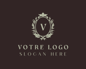 Events Place - Organic Wreath Frame logo design